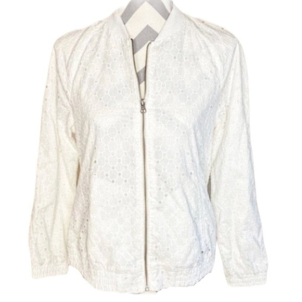 J. Crew lace jacket white size Small